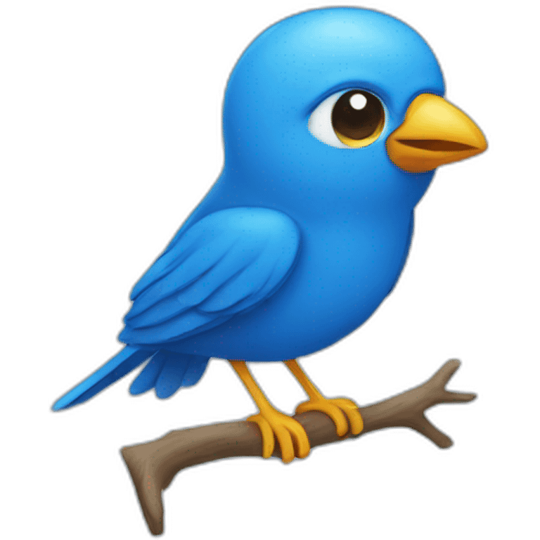 Blue bird emoji