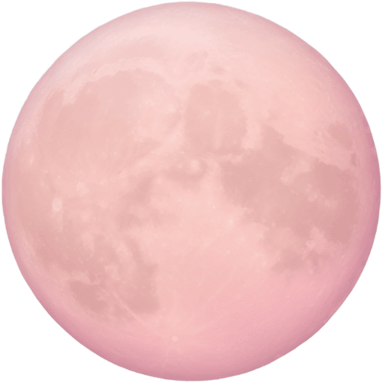 pastel pink moon emoji