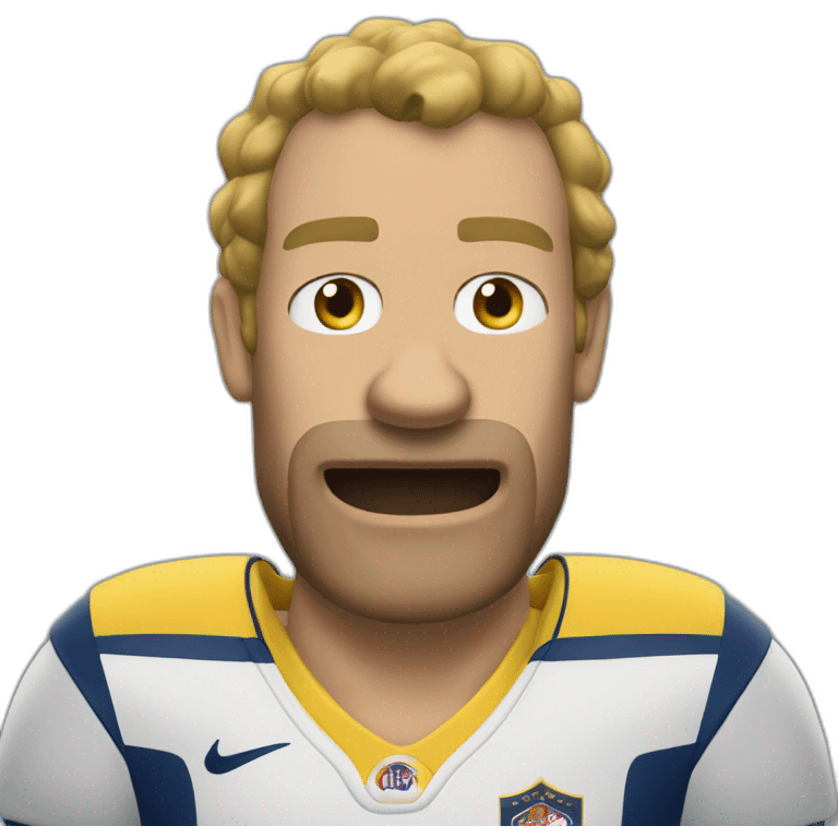 Homer au rugby emoji