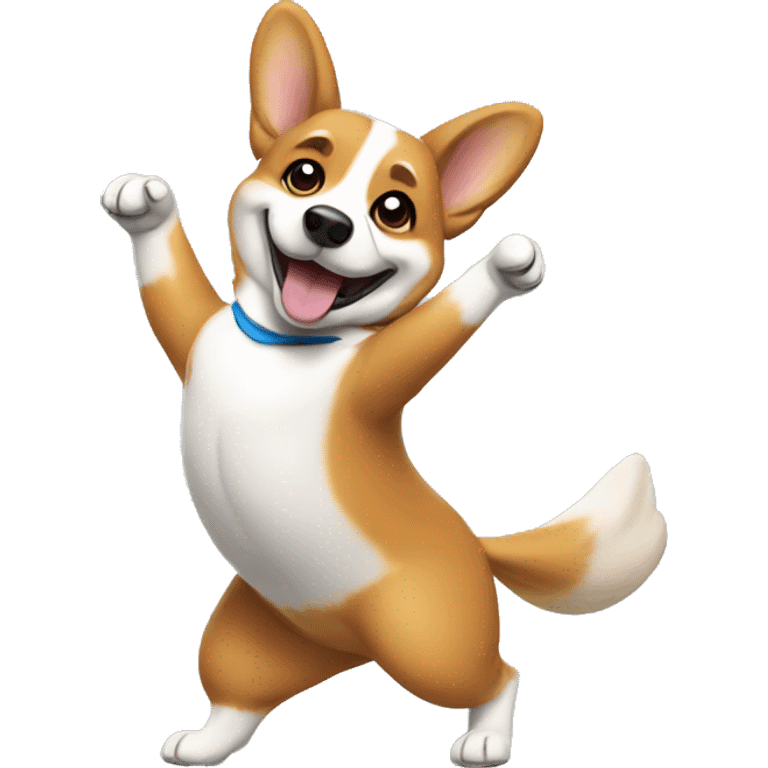 Dancing corgi emoji