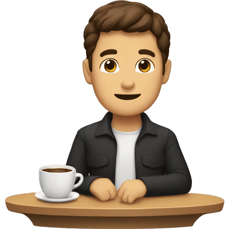 Manos y cafe emoji