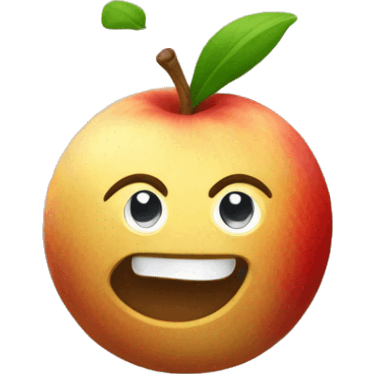 Pomme de terre qui sourit emoji