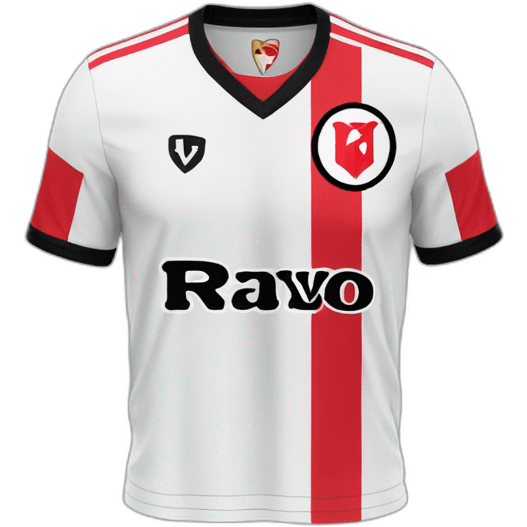 Team Rayo vallecano soccer jersey emoji