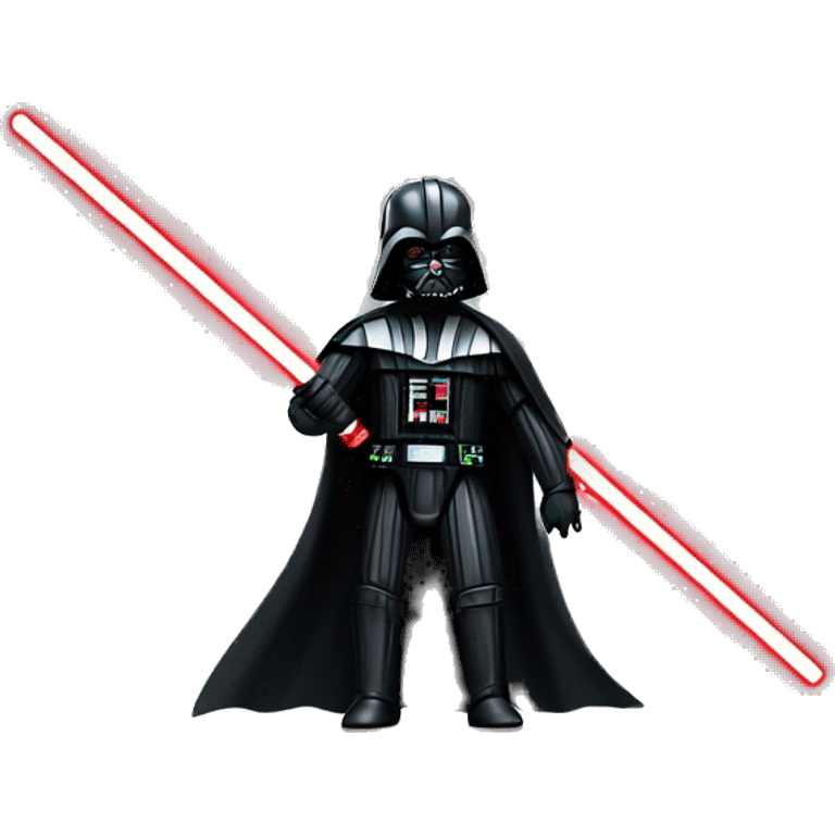 Darth Vader with a red lightsaber  emoji