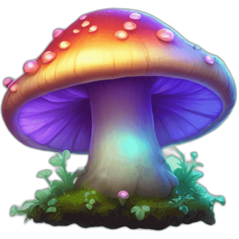 fantasy glowing fungi emoji