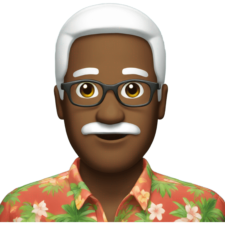 Santa in tropical shirt emoji