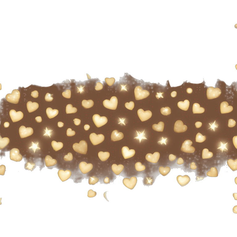 brown heart with sparkles emoji