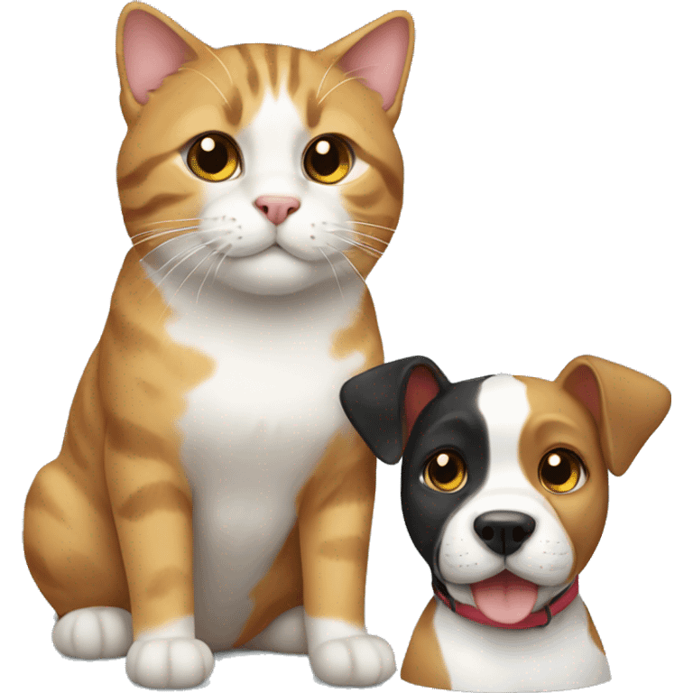 cat with dog emoji