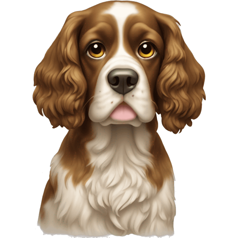 English cover spaniel gold emoji