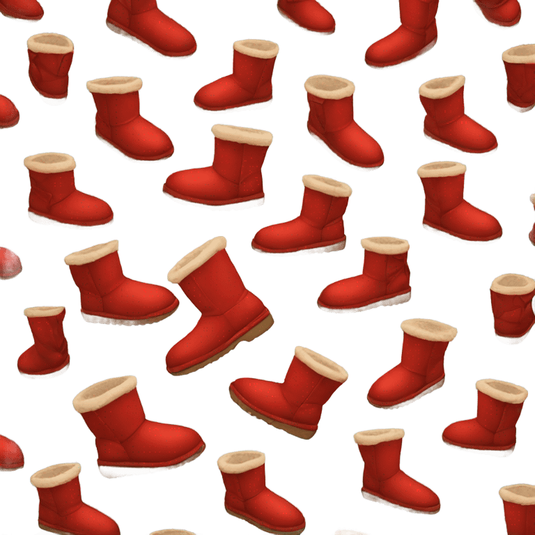 Red uggs emoji