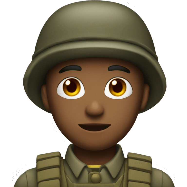 Soldier with red hat emoji