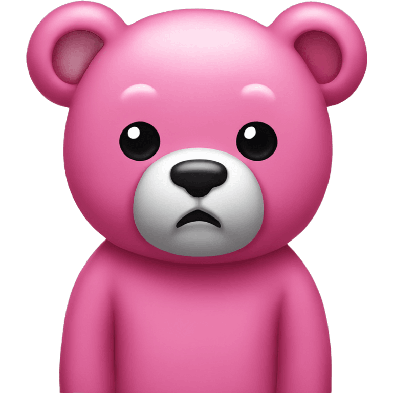 Pink gloomy bear emoji