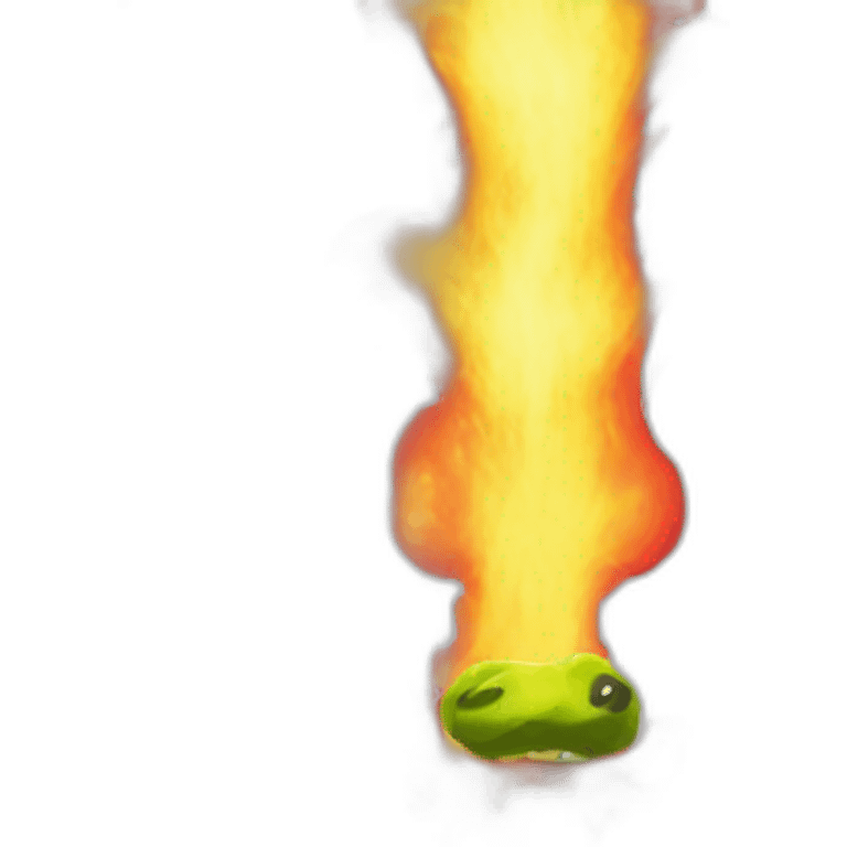 fire breathing evil wasabi emoji