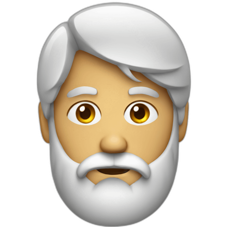 apple addict with beard emoji