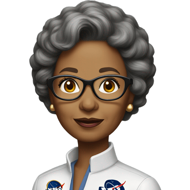 Annie Easley, NASA scientist uniform, unbespectacled emoji