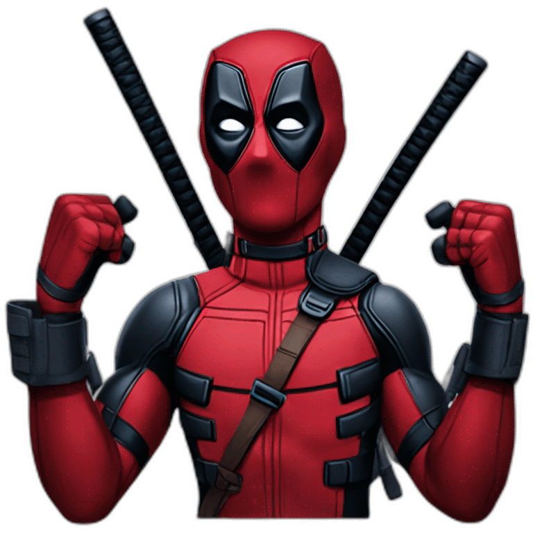 Deadpool chokes emoji