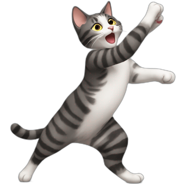 Cat dancing tango emoji