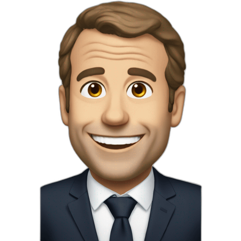 Macron rire emoji