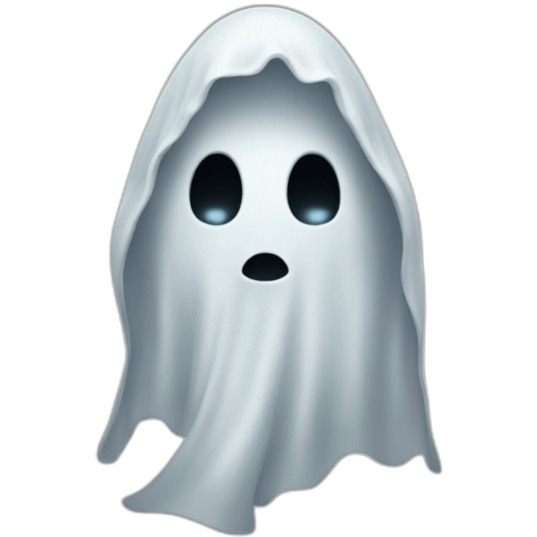 A very terrifying ghost emoji