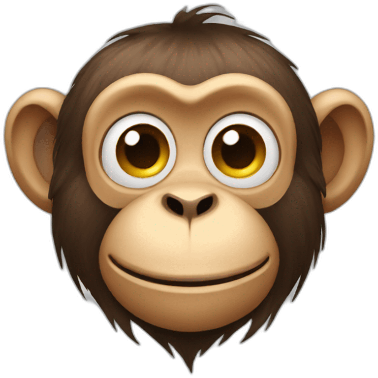 Funny monkey emoji