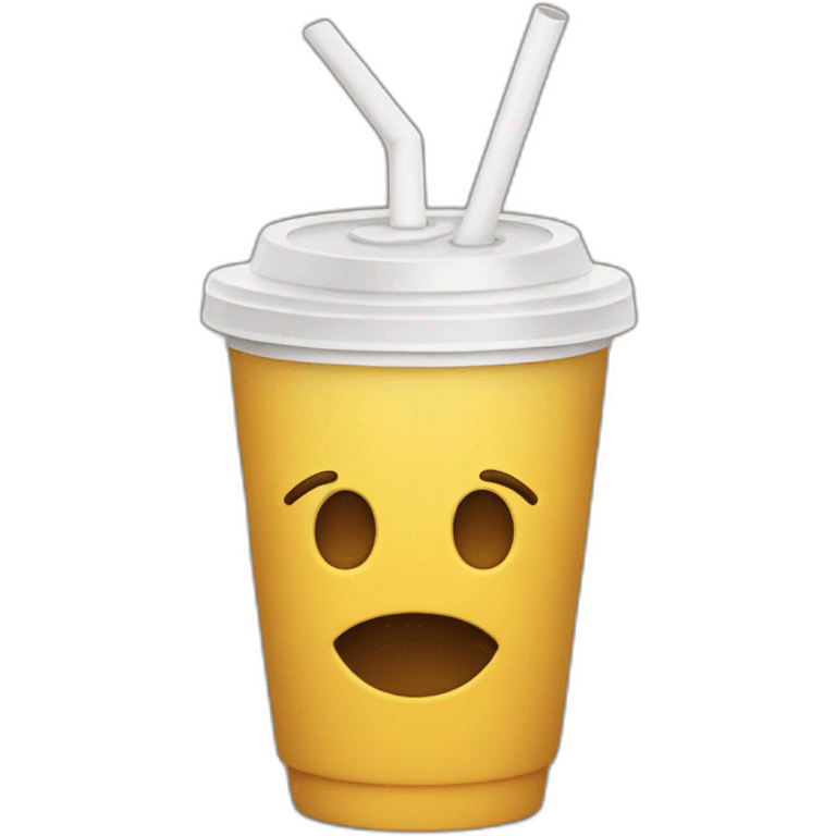 cup with straw emoji