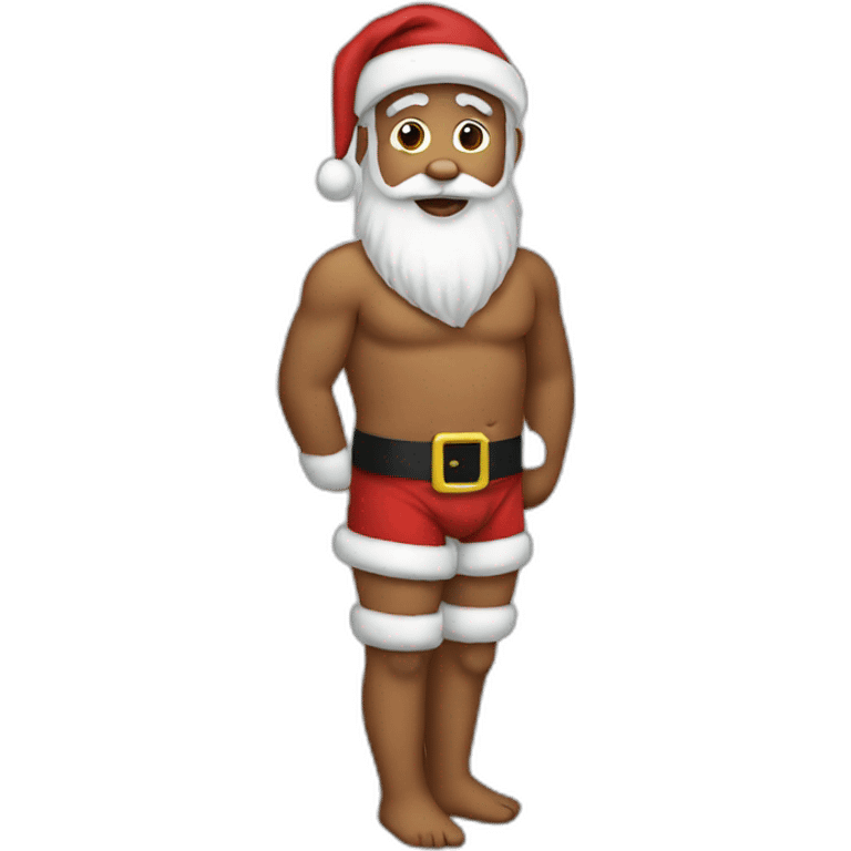 Naked santa emoji