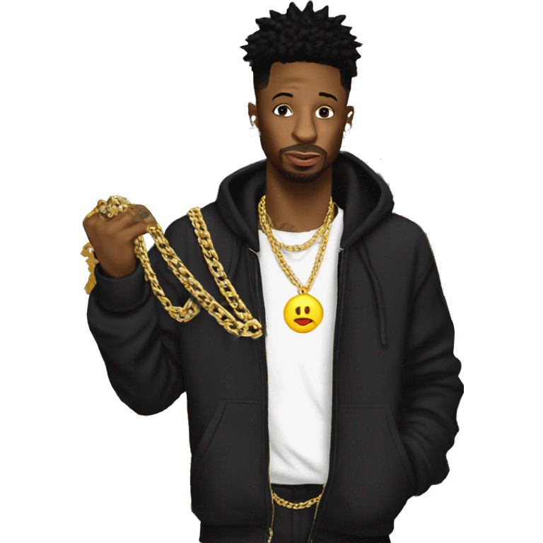 21 savage buying chains emoji