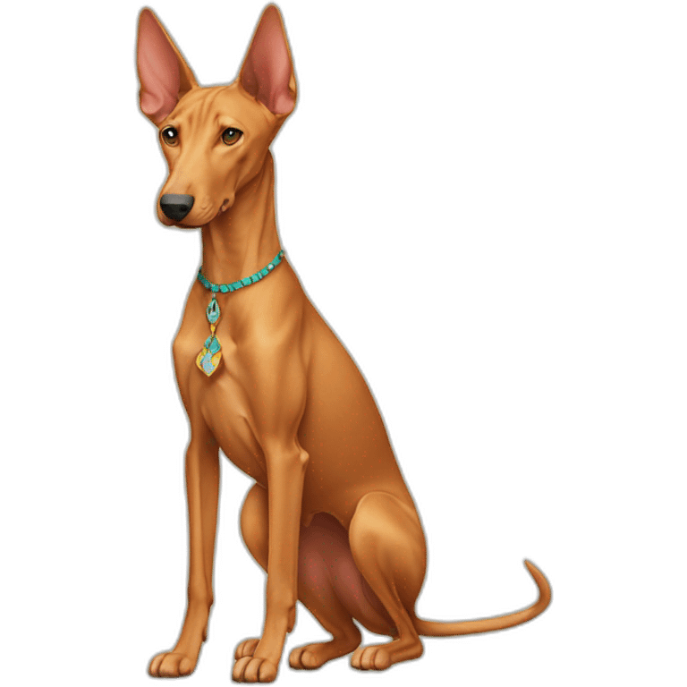 Pharaoh hound full body emoji