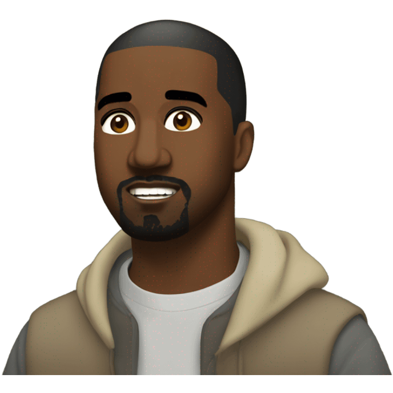 Kanye West in front of a mountain range emoji