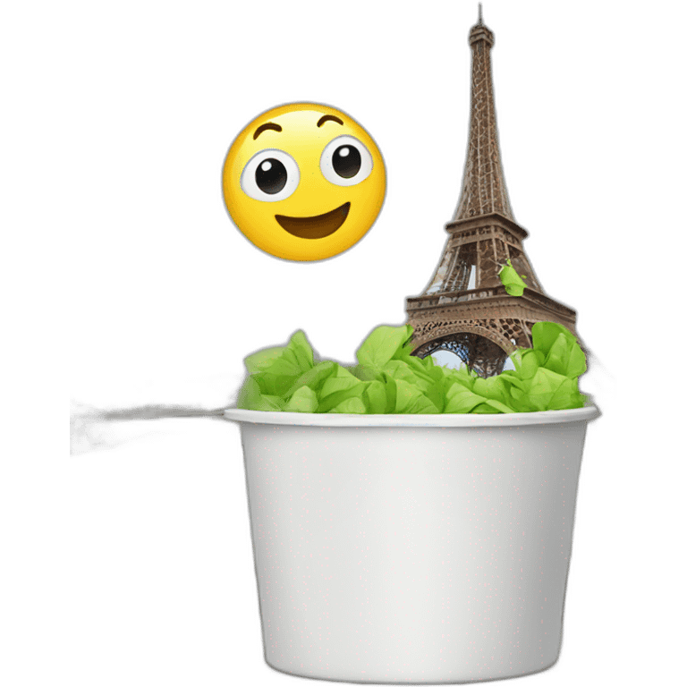 Paris dans une poubelle emoji