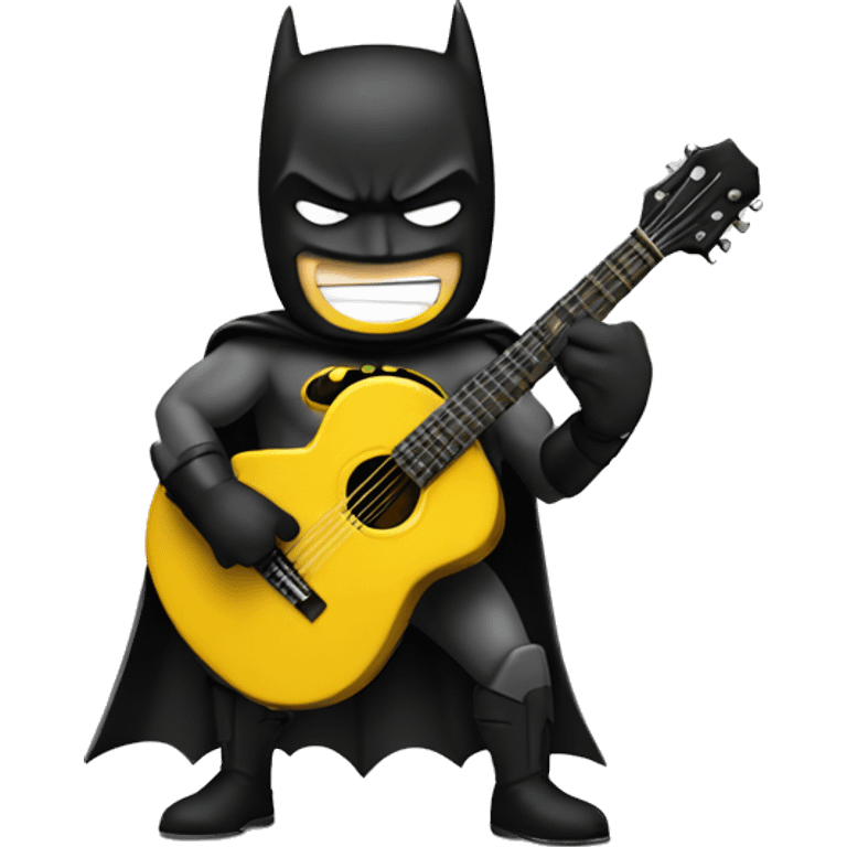 batman playing the guitar  emoji