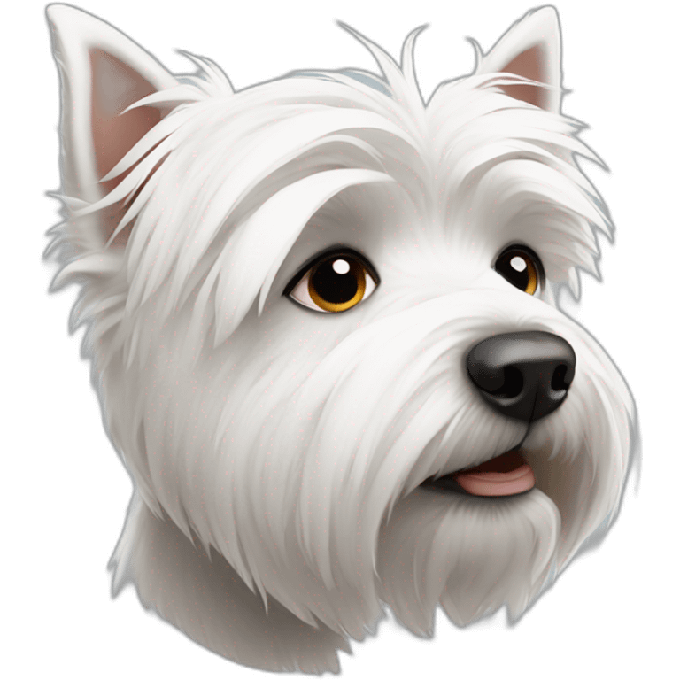 Westie sad emoji