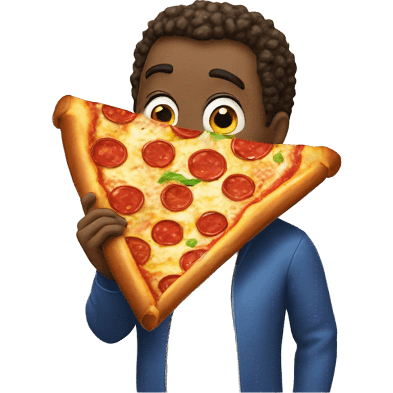 Dat eating pizza emoji