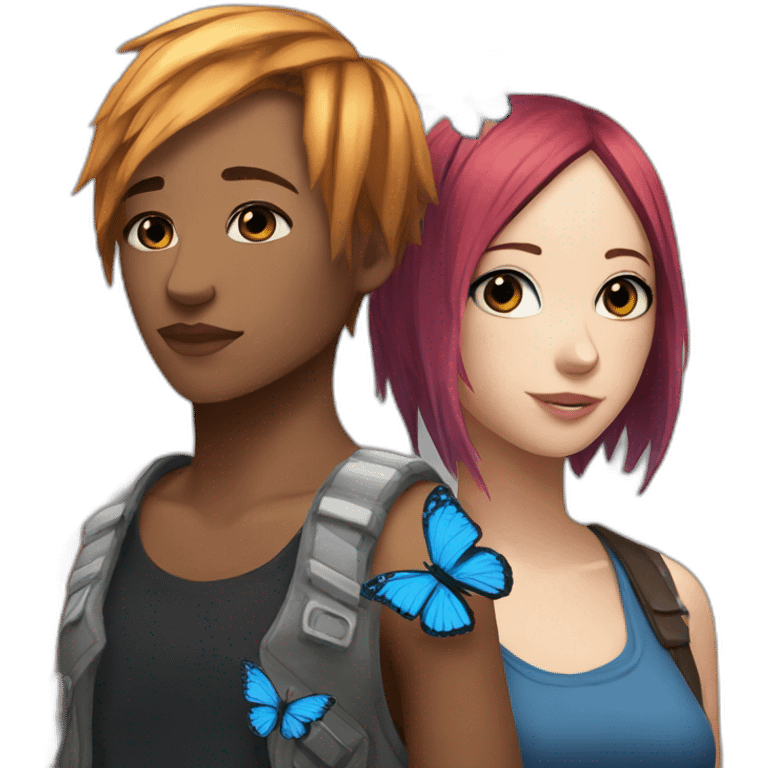 Chloe price and blue butterfly emoji