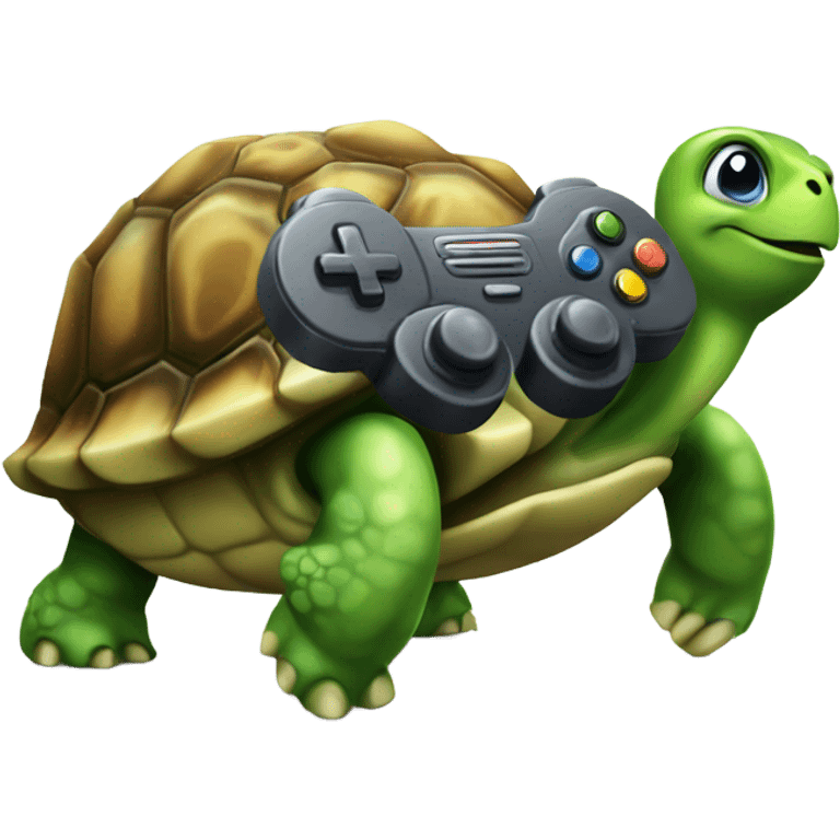 Turtle with gaming controller  emoji