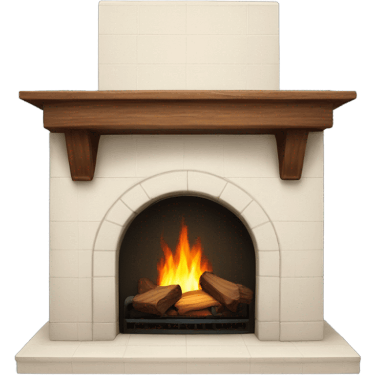 Realistic fireplace  emoji