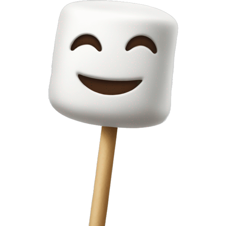 Marshmallow on a stick emoji