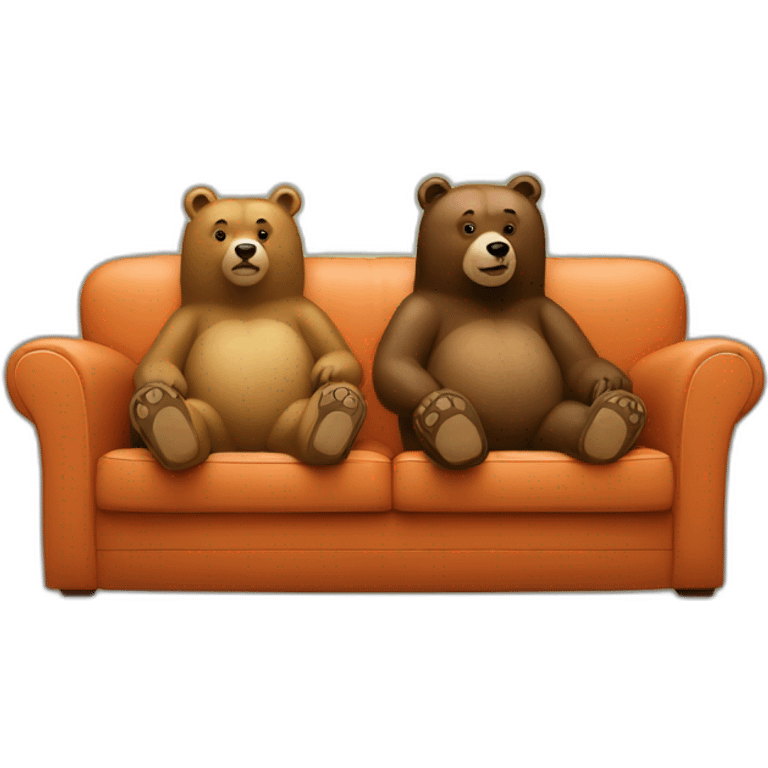 Two-bears-watching-Television-couch emoji