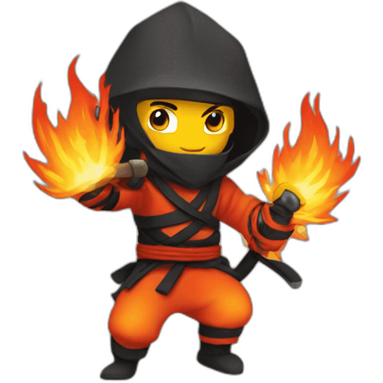 Fire ninja emoji