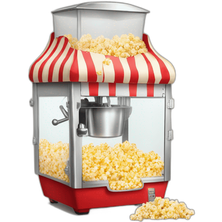 A popcorn machine of candies emoji