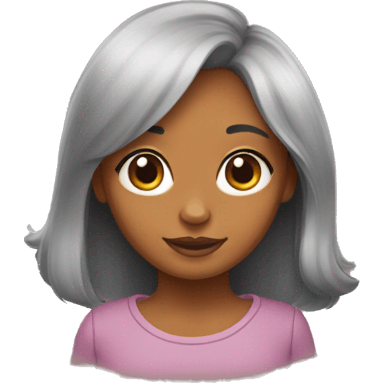 Girl with Pomeranian dachshund dog emoji