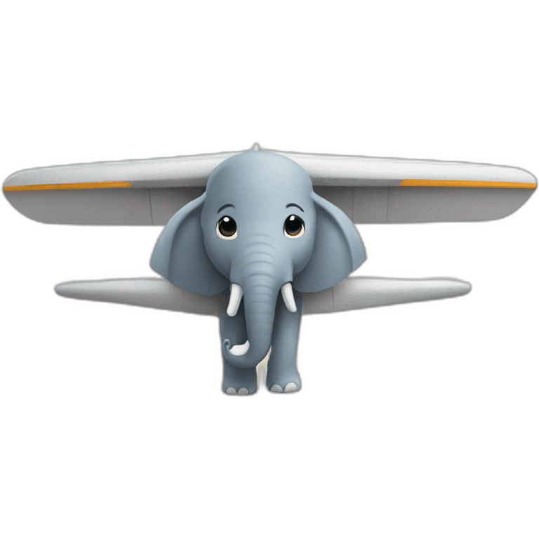 Elephant looks like a plane emoji