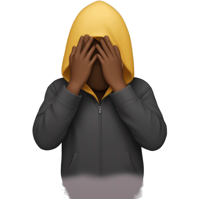 hiding face emoji