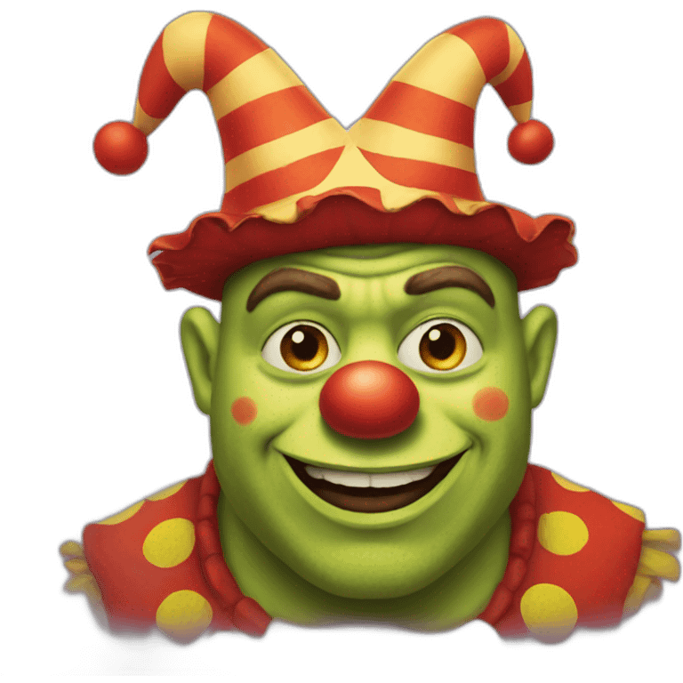 clown shrek emoji