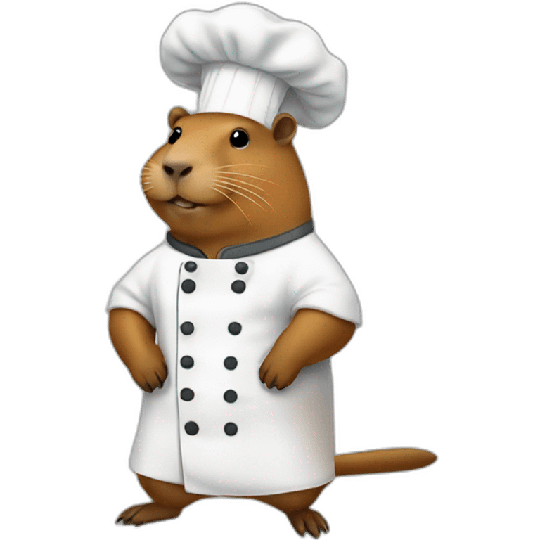 Capybara chef emoji