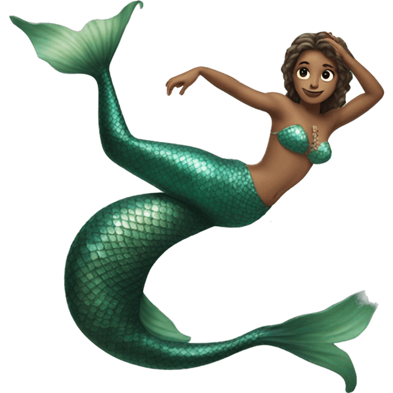 the mermaid did the splits emoji