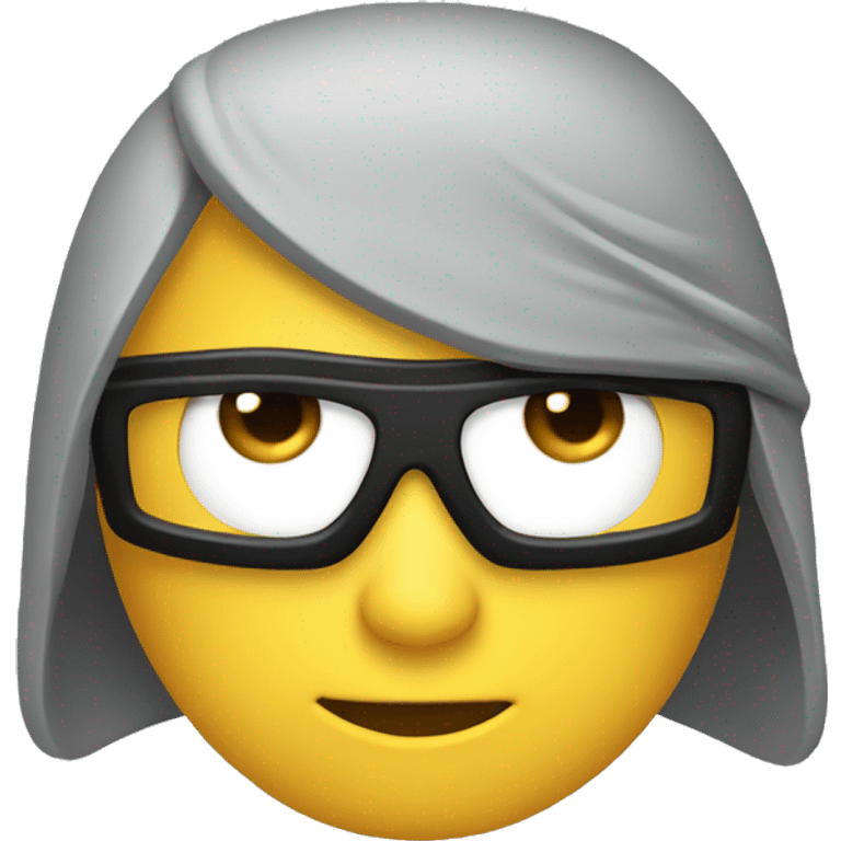 Cara de ninja co gafas emoji