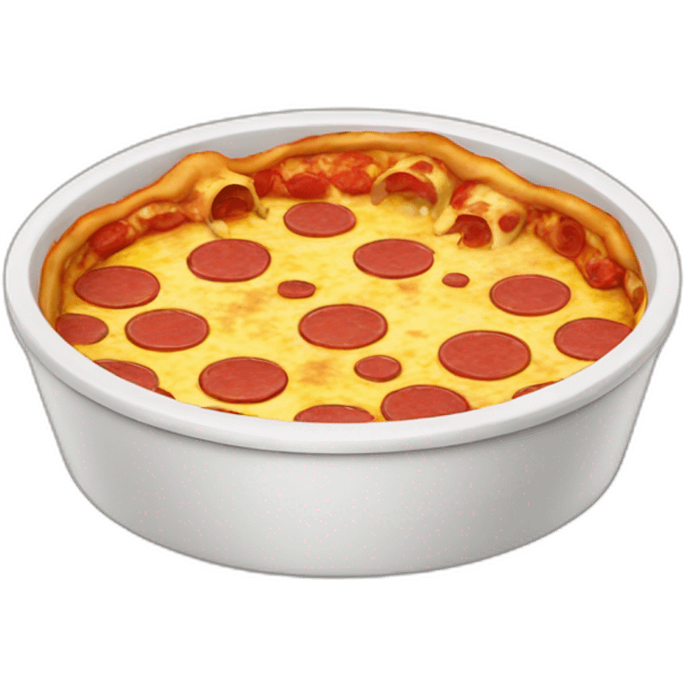 dog bowl with pizza inside emoji