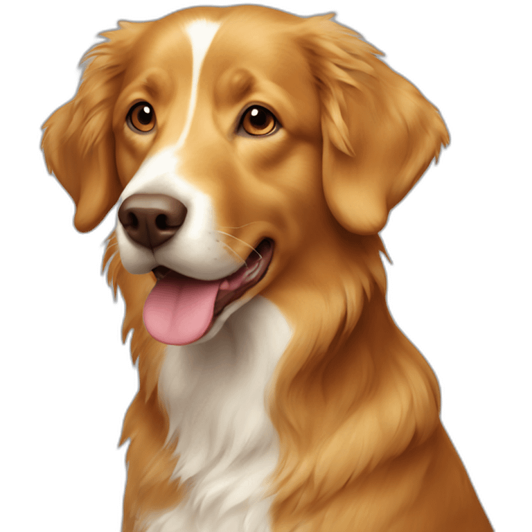 Duck tolling retriever emoji