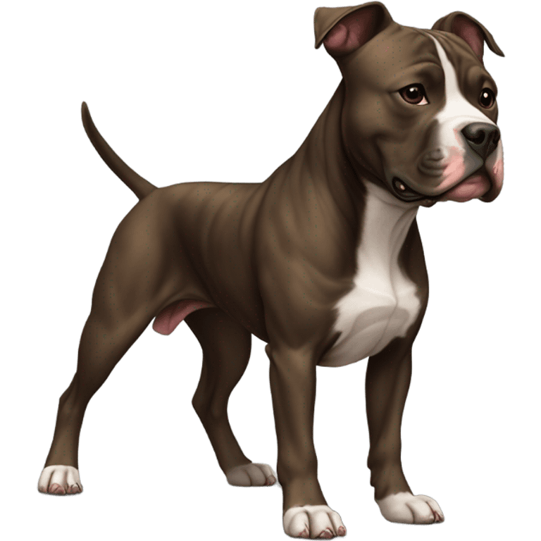 American pitbull terrier dark brindle emoji